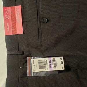 Alfani Slim Fit Black Pinstripe Pants 38 x 32